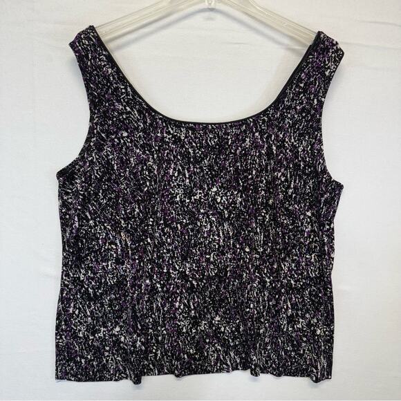 Alex Evenings Black Tank Top Scoop Neckline Women’s Size XL - Picture 4 of 4